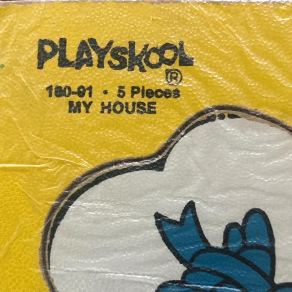 Vintage Playskool My House Wooden Puzzle